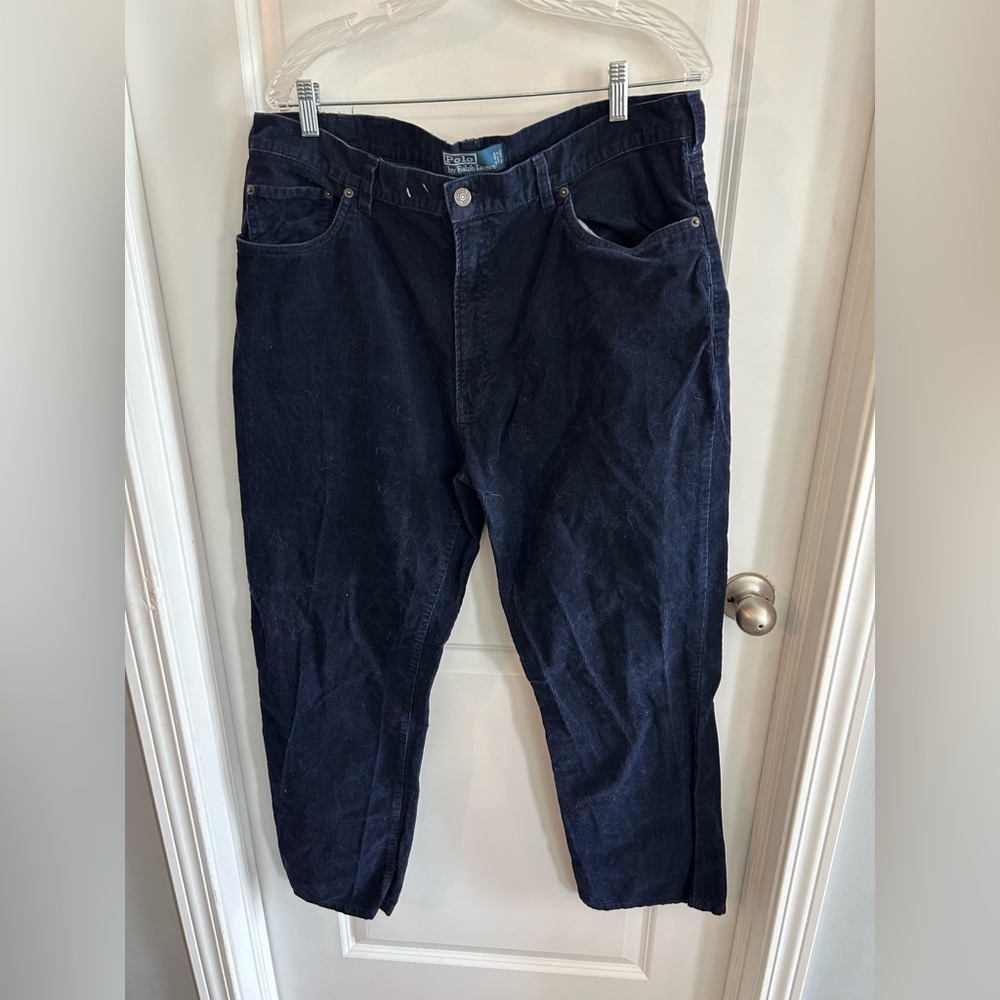 38x30 corduroy Ralph Lauren polo pants men’s blue